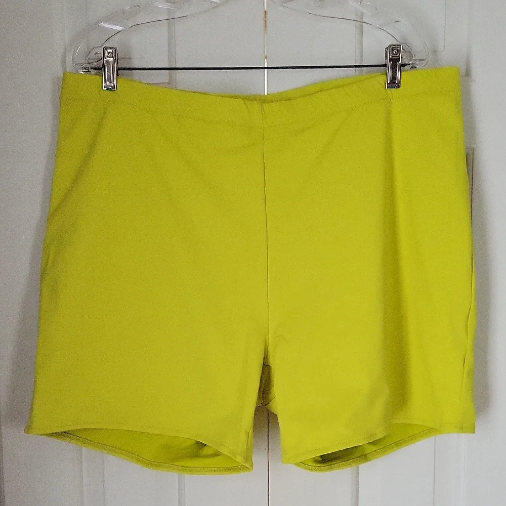 Skims Recycled Swim Mid Waist Short Sz 4x Color Citrus Nwt